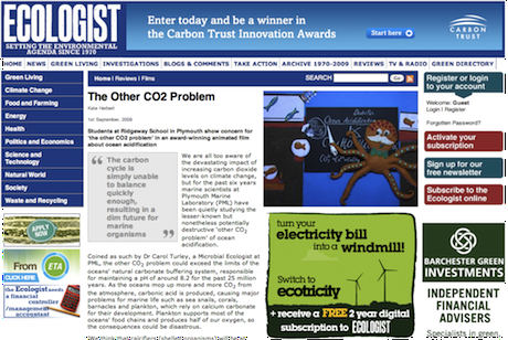 screen grap from theecologist.org