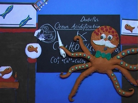 Doctorpus in his laboratory