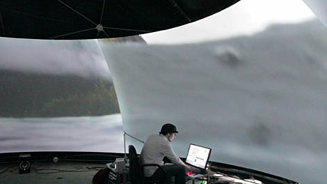 testing in the 9m dome